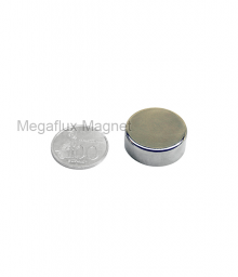 GE - Lingkaran 25 mm x 10 mm. Magnet Neodymium. Ekonomis