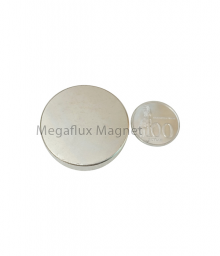 GE - Lingkaran 35 mm x 10 mm. Magnet Neodymium. Ekonomis